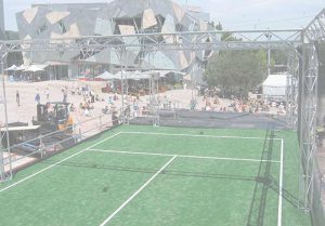 ASTE Synthetic Tennis Court in Federation Square
