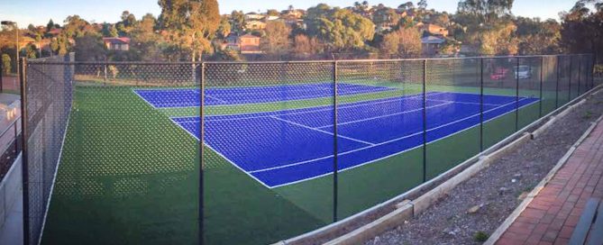 Resurfaced Tennis Court in Endeavour Hills, Melbourne