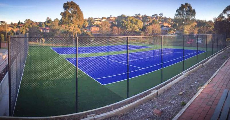 Resurfaced Tennis Court in Endeavour Hills, Melbourne